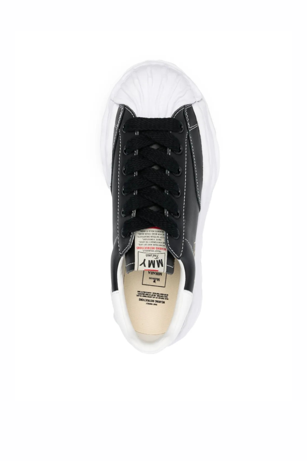 Maison Mihara Yasuhiro Blakey logo-patch sneakers Black