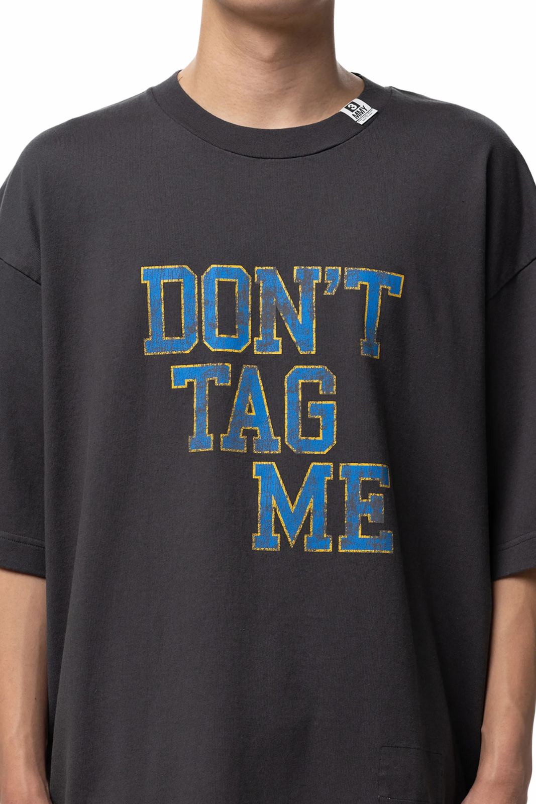 Maison Mihara Yasuhiro Don't Tag Me T-shirt Dark Grey