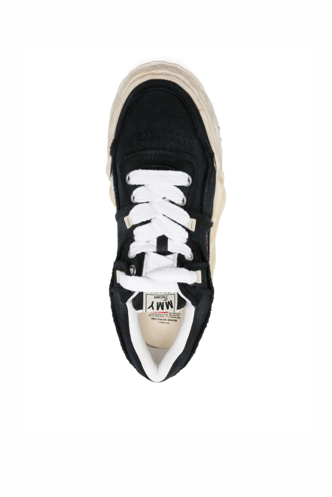 Maison Mihara Yasuhiro lace-up fastening vintage effect sneakers black