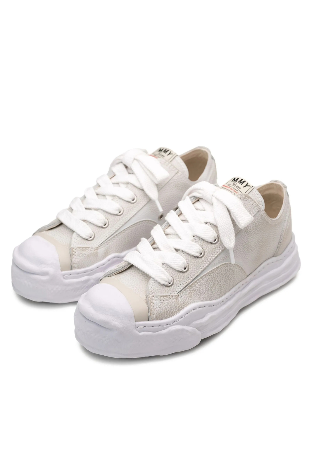 Maison Mihara Yasuhiro leather sneakers White Beige for men