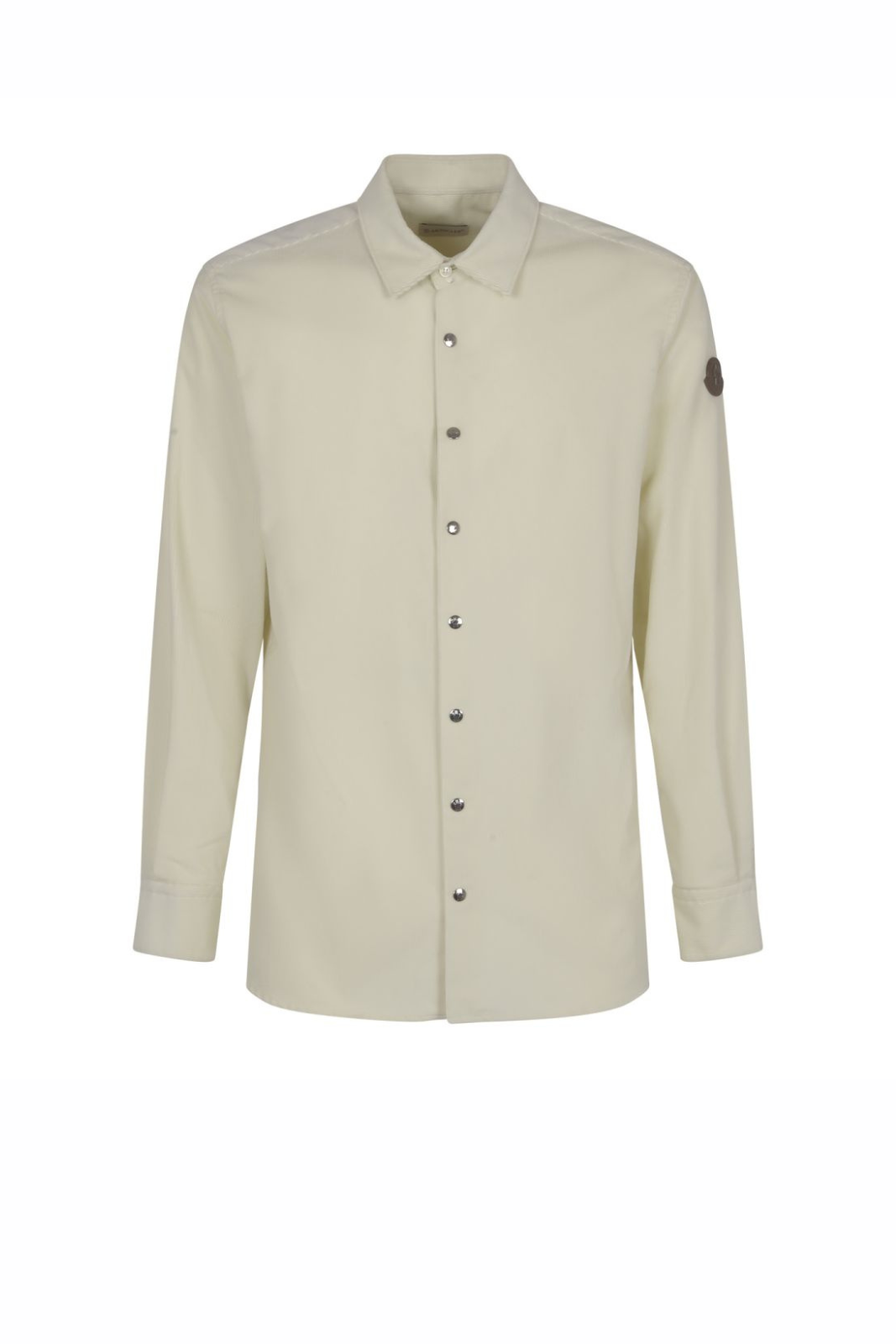 Moncler Corduroy Man long Sleve Shirt White