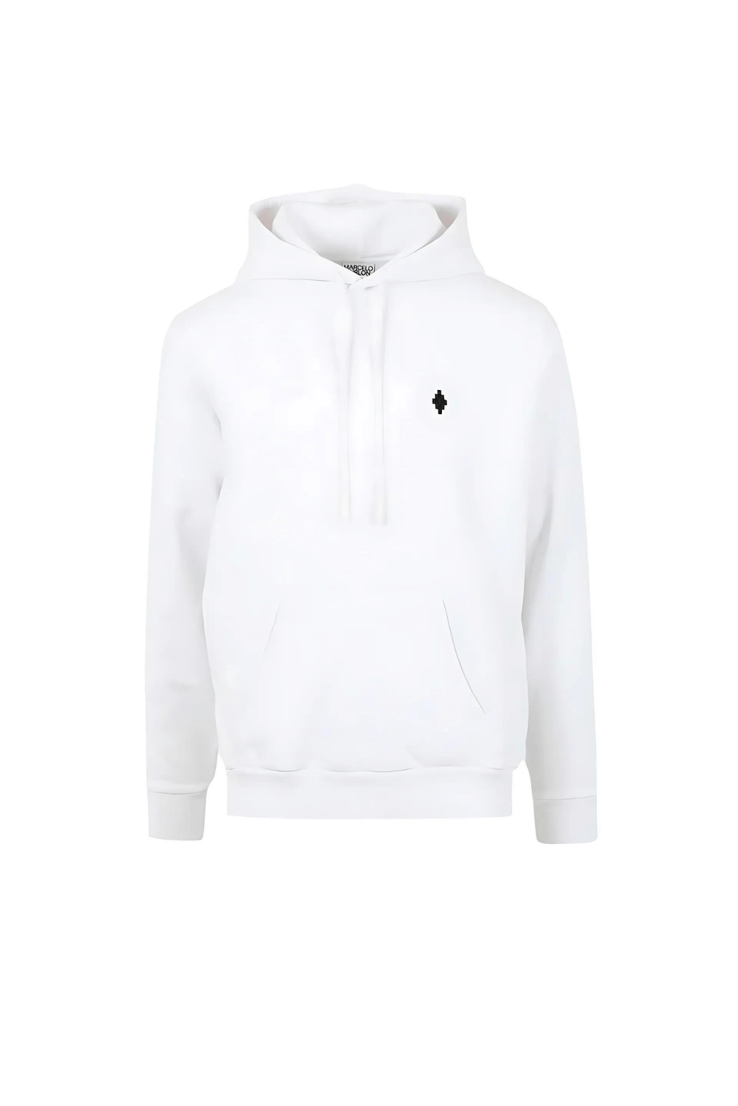 Marcelo Burlon Embroidered Cross Logo White Hoodie