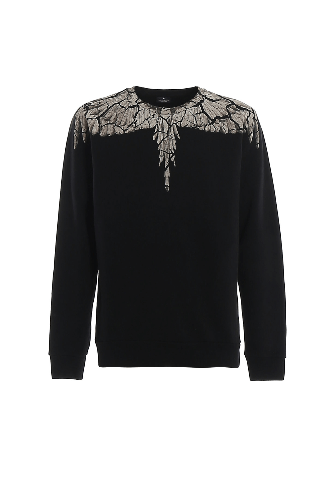 Marcelo Burlon Men's Wing Print Black Man to Man