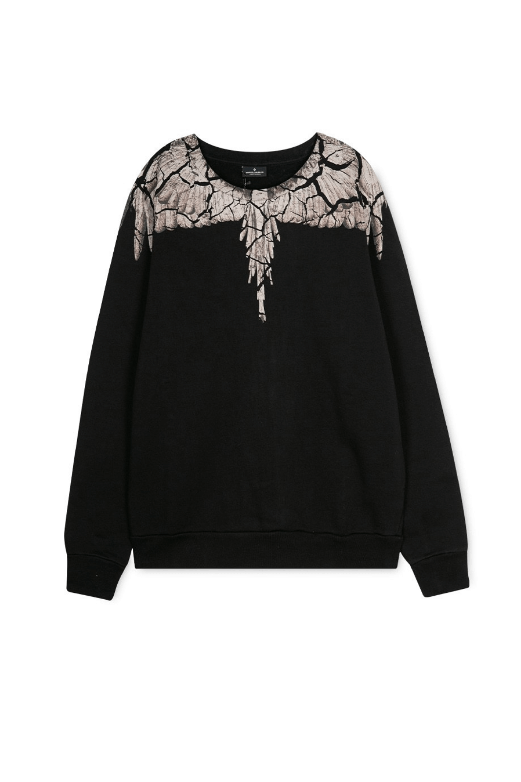 Marcelo Burlon men's Wing Print Black Man to Man
