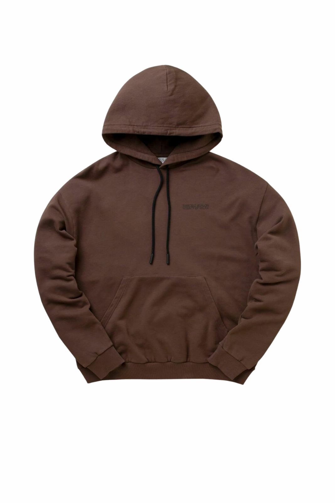 Marcelo Burlon Tempera Cross Over Hoodie Brown Hoodies brown