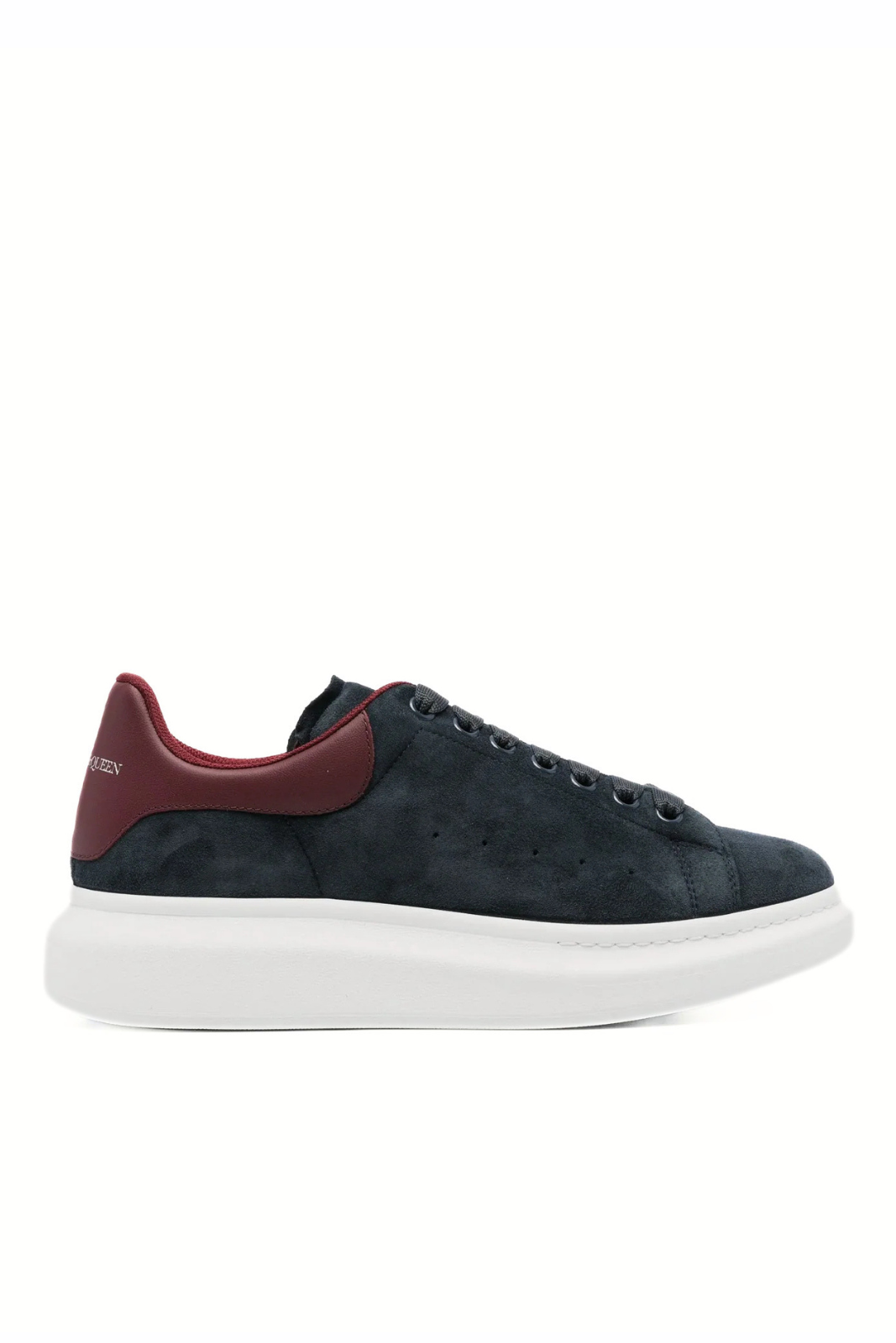 Alexander McQueen Oversized Sneaker Suede Blue Bordeaux Low Top