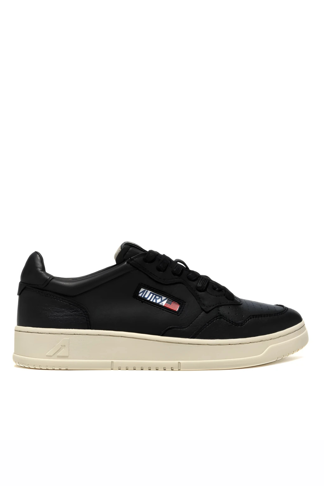 Autry Medalist Low Sneakers in Super Soft Black Nappa for men
