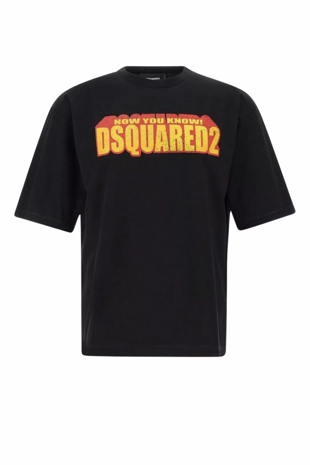 Dsquared2 Men's cotton T-shirt crew-neck Black