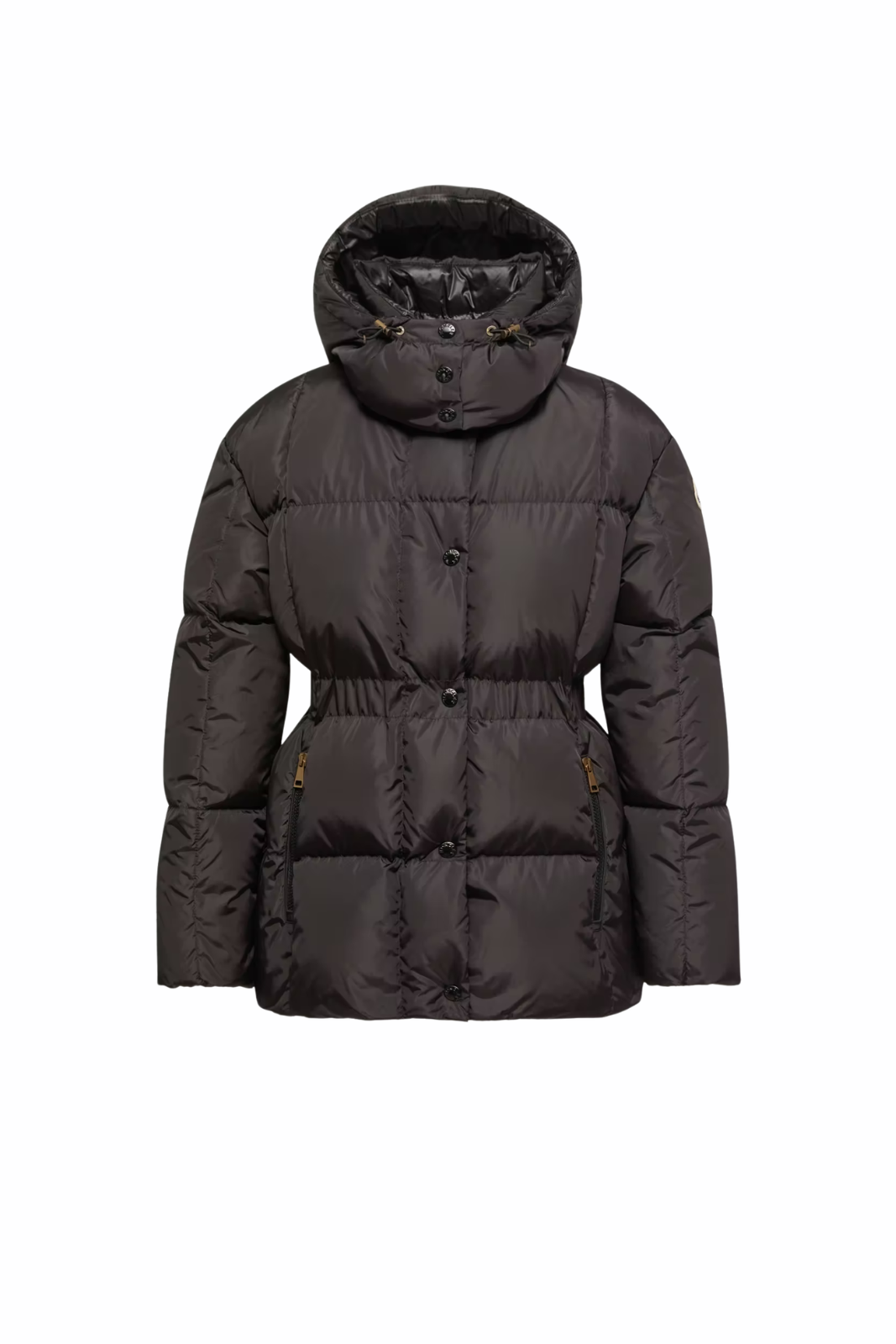 Moncler Agneux short down jacket with hood black