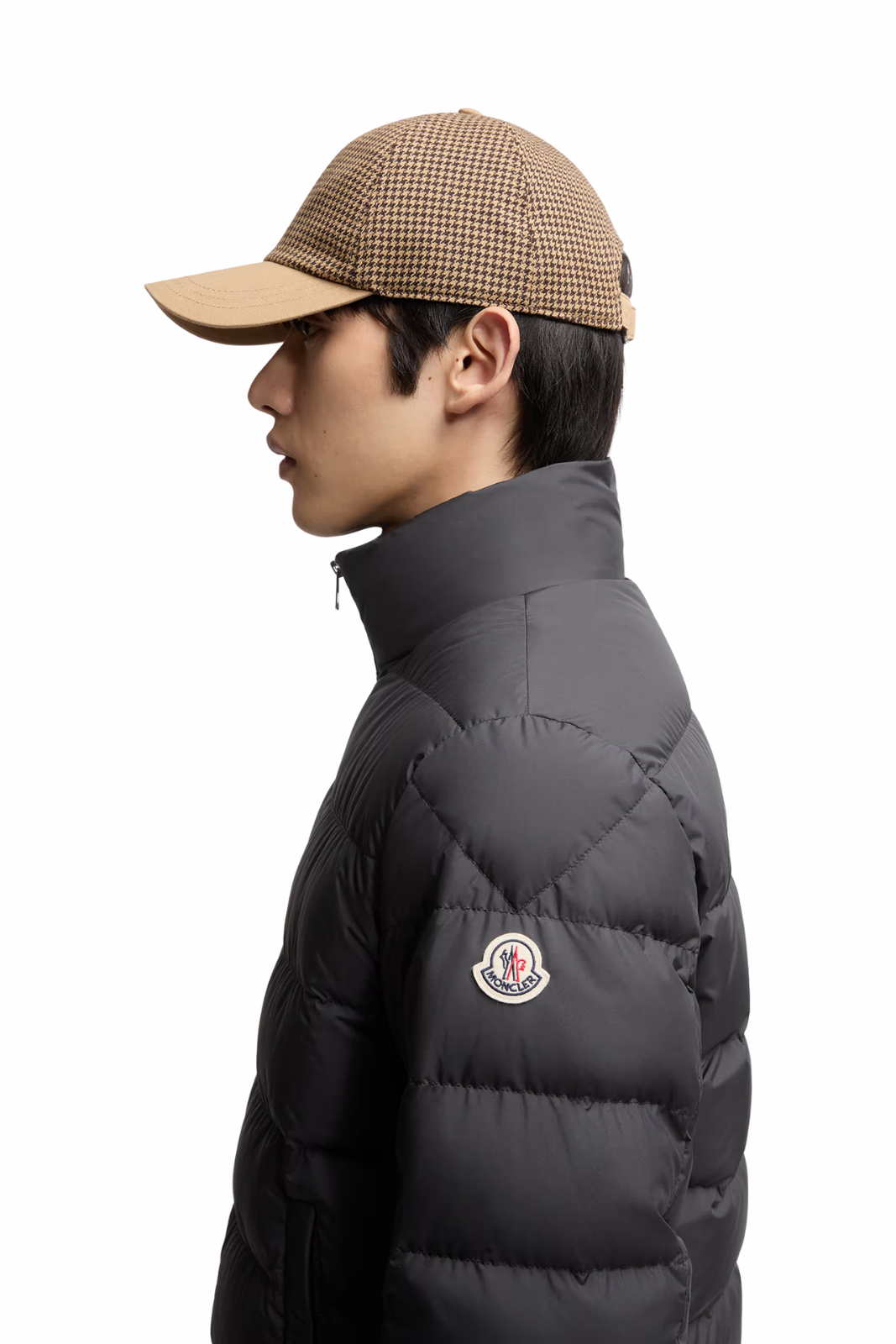 Moncler Baudinet Short Down Jacket Dark Grey