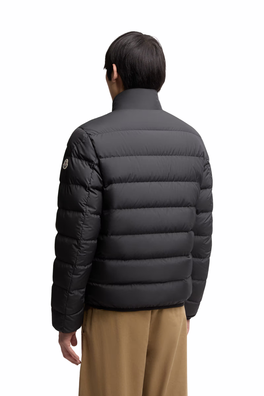 Moncler Baudinet Short Down Jacket Dark Grey