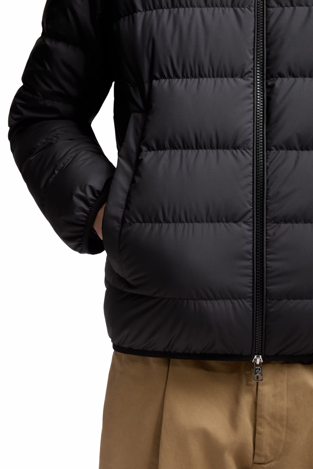 Moncler Baudinet Short Down Jacket Dark Grey