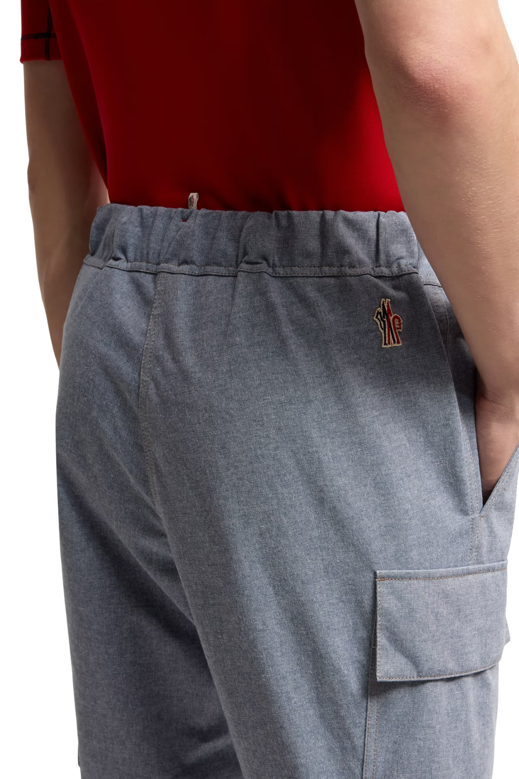 Moncler Chambray Jogging Trousers Grey