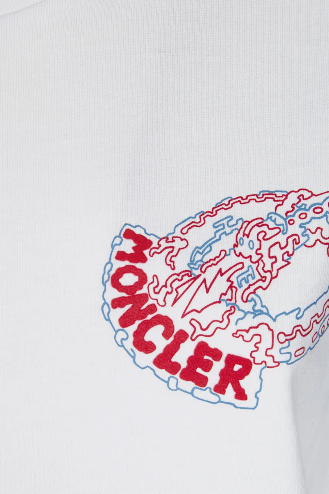 Moncler embroidered T-shirt Men White