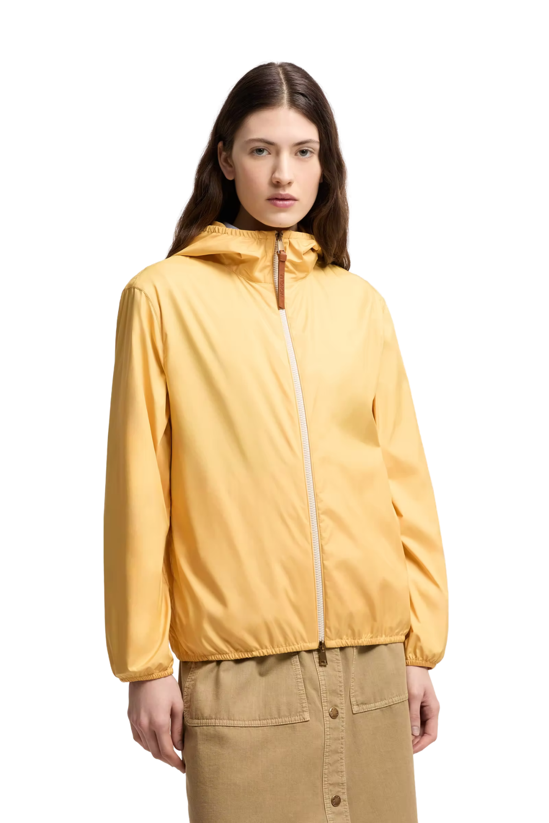 Moncler Fegeos Hooded Women Jacket Yellow