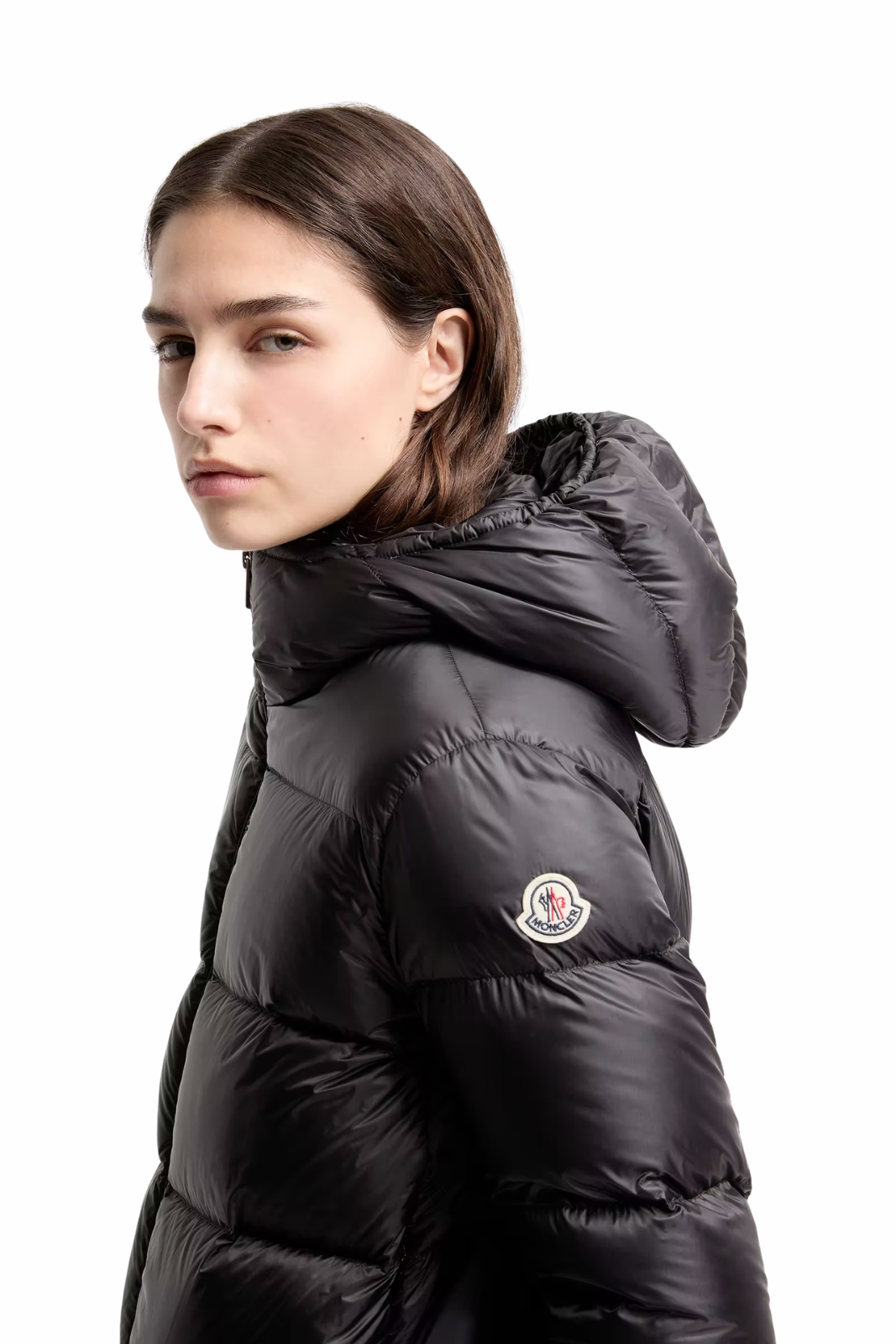 Moncler Feligule short down jacket with hood Black