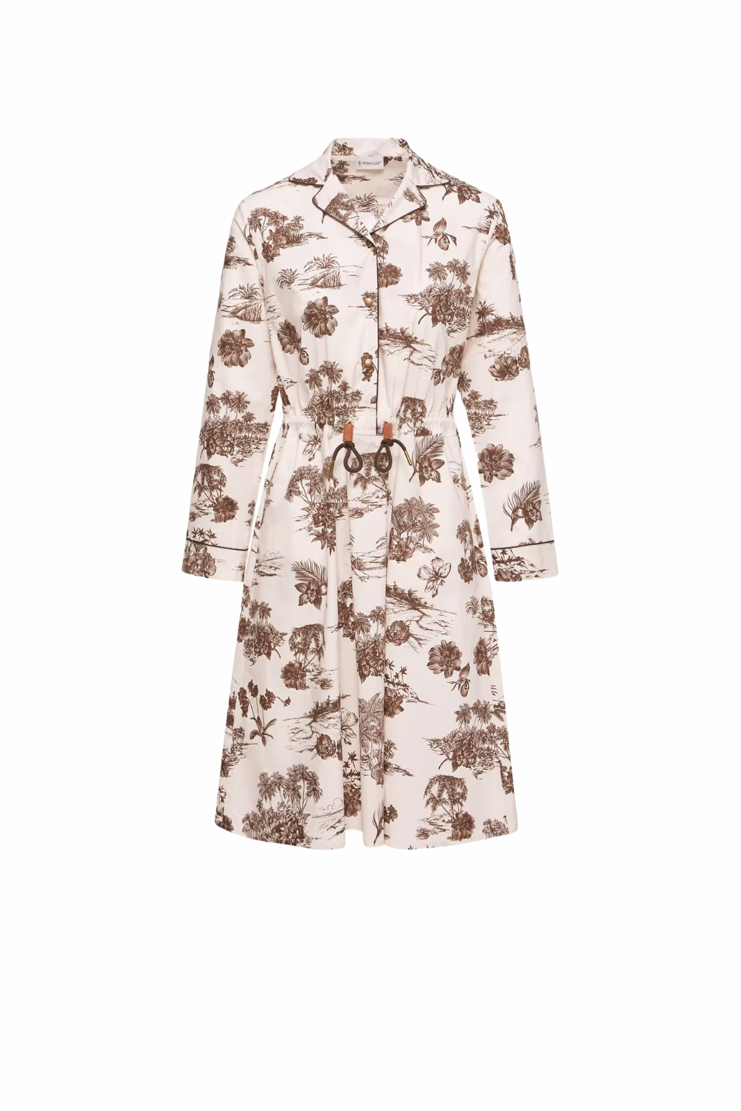 Moncler Floral Knee Length Shirt Dress
