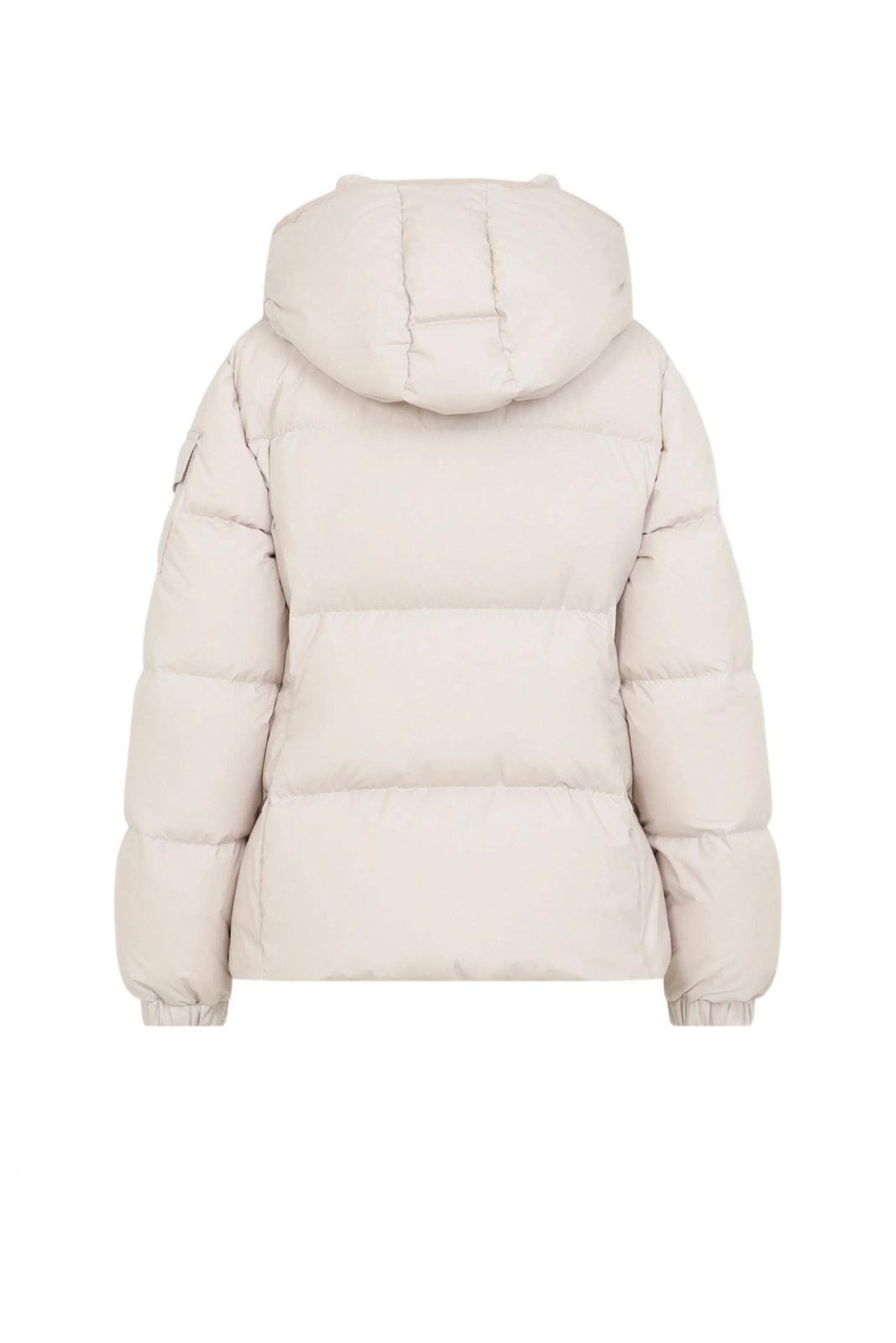 Moncler Fourmines hooded women short down jacket Light Beige