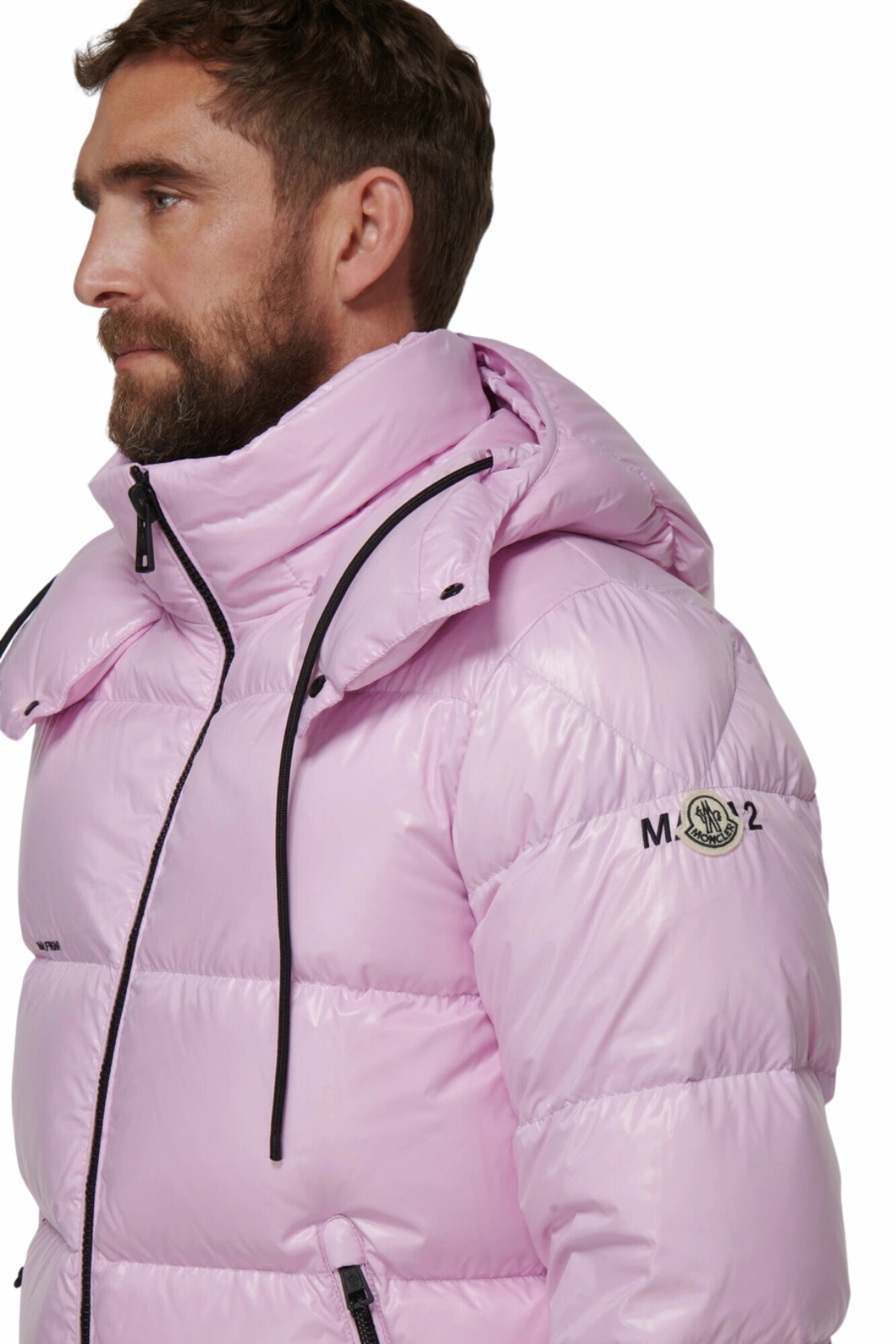 Moncler Genius Rickey down pink jacket
