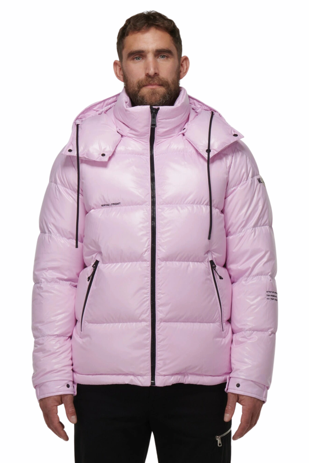Moncler Genius Rickey down pink jacket