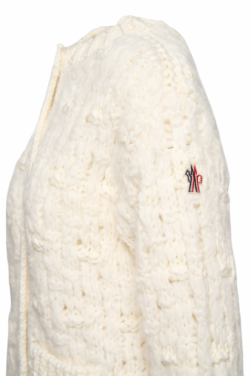 Moncler Grenoble wool Patterned Cardigan White