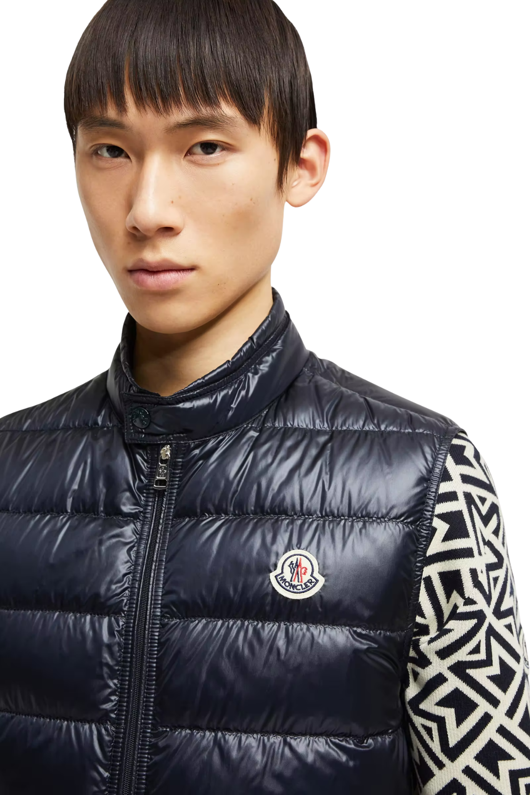 Moncler Gui Packable Down Navy Men Gilet