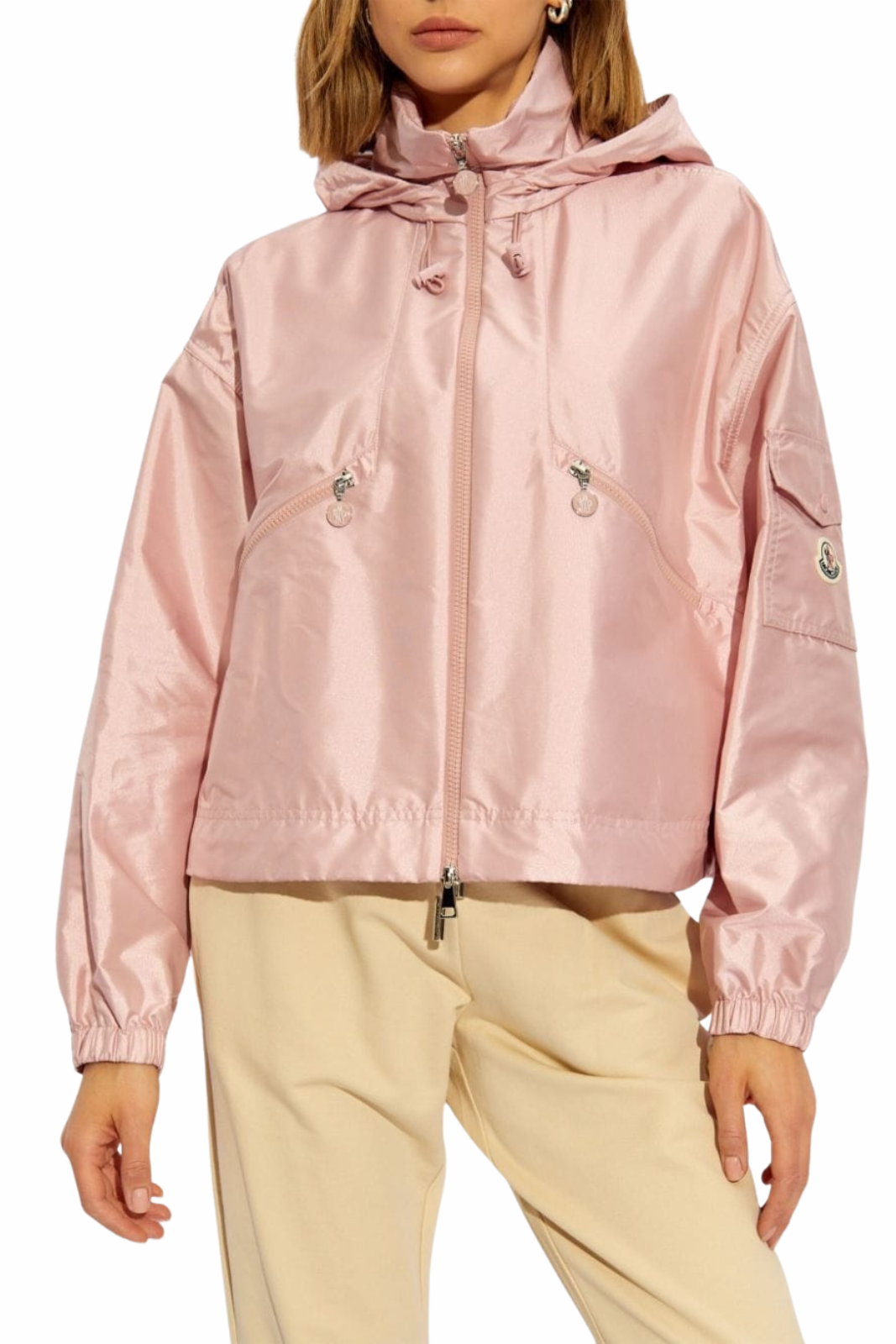 Moncler Hemar hooded jacket pink