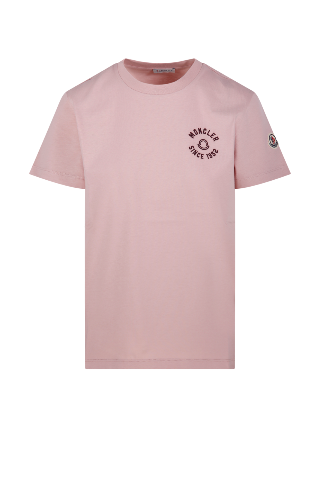 Moncler Woman Pink Cotton SS T-Shirt