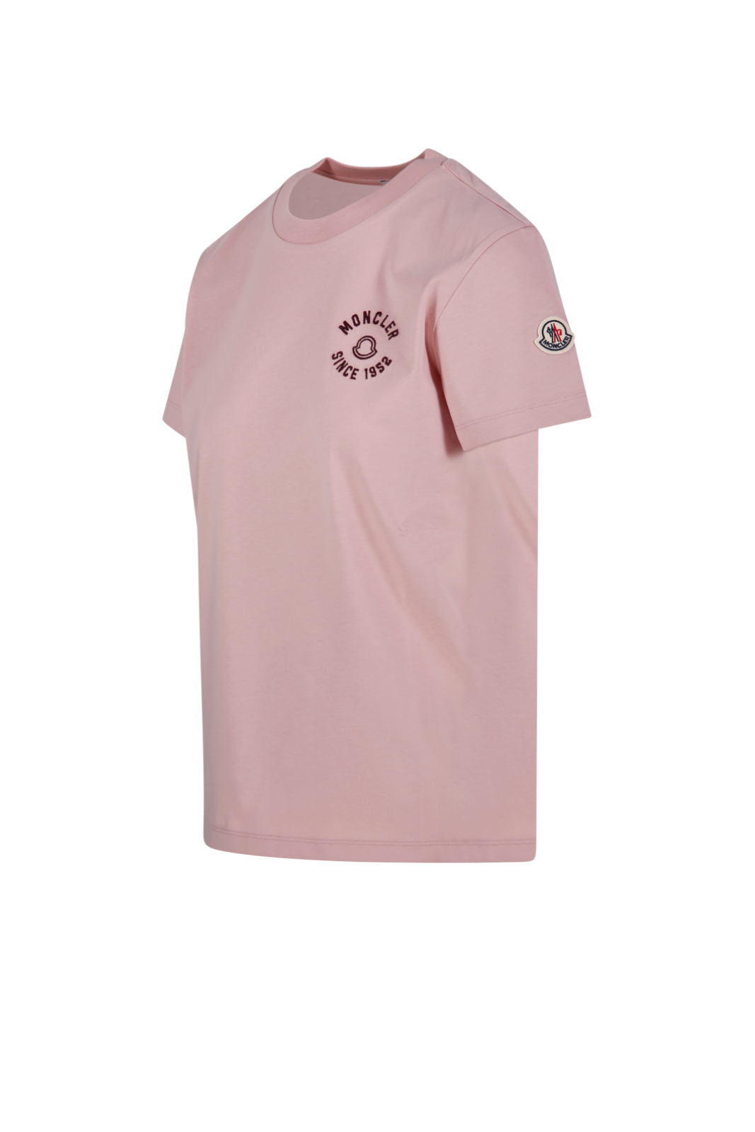 Moncler Woman Pink Cotton SS T-Shirt