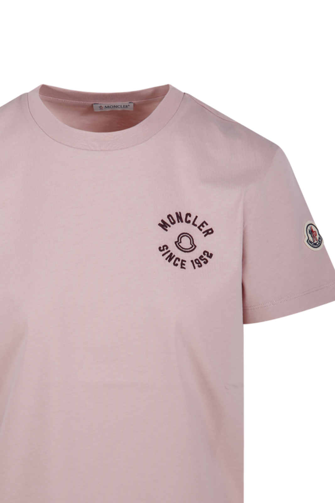 Moncler Woman Pink Cotton SS T-Shirt