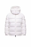Moncler Maire Hooded Short Down Jacket White | Exclusiv la Finery