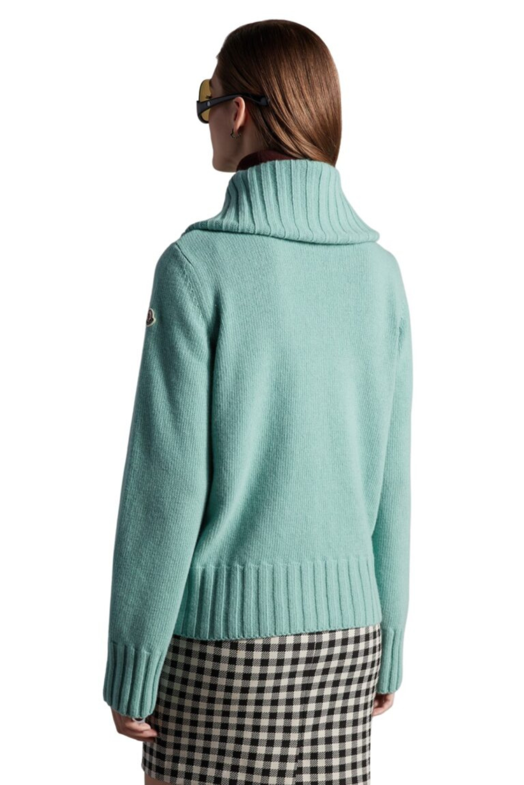 Moncler Zip-Up Track Cardigan Green