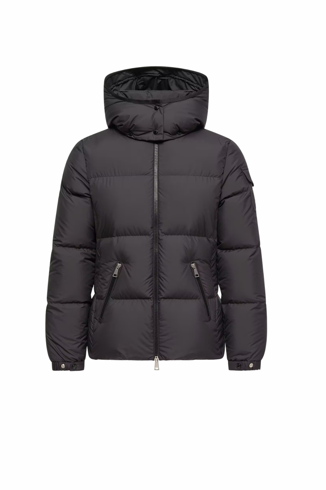 Moncler Fourmines short down jacket with hood Black