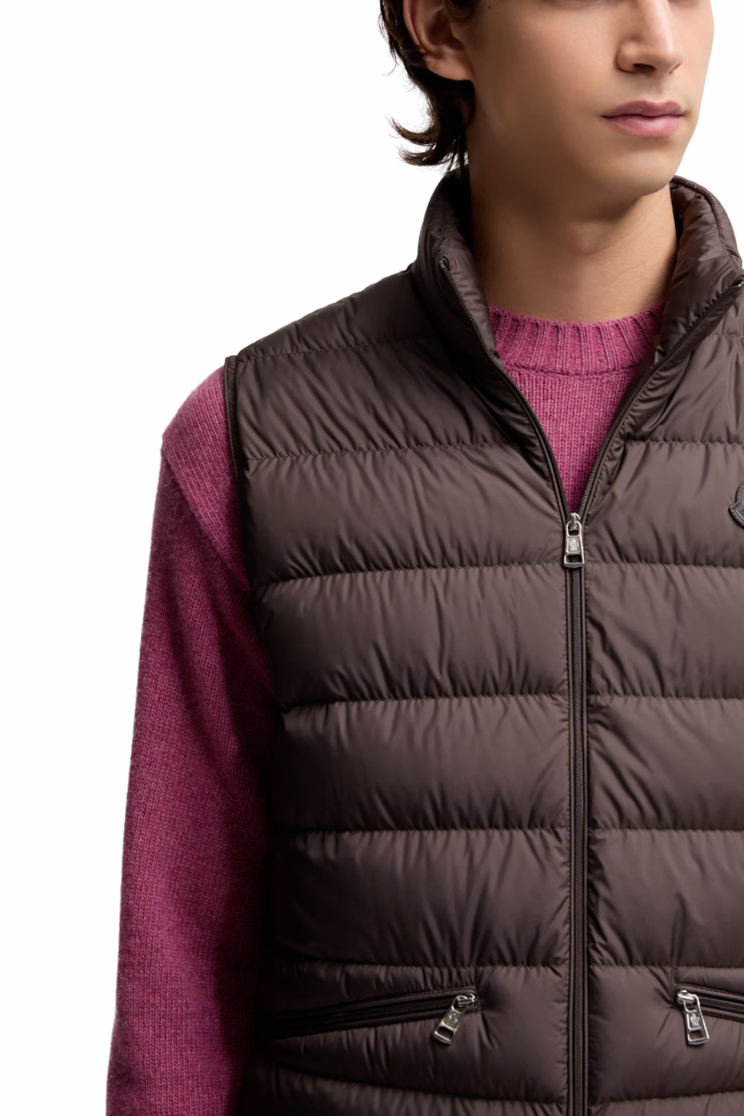 Moncler Treompan Down Gilet Brown