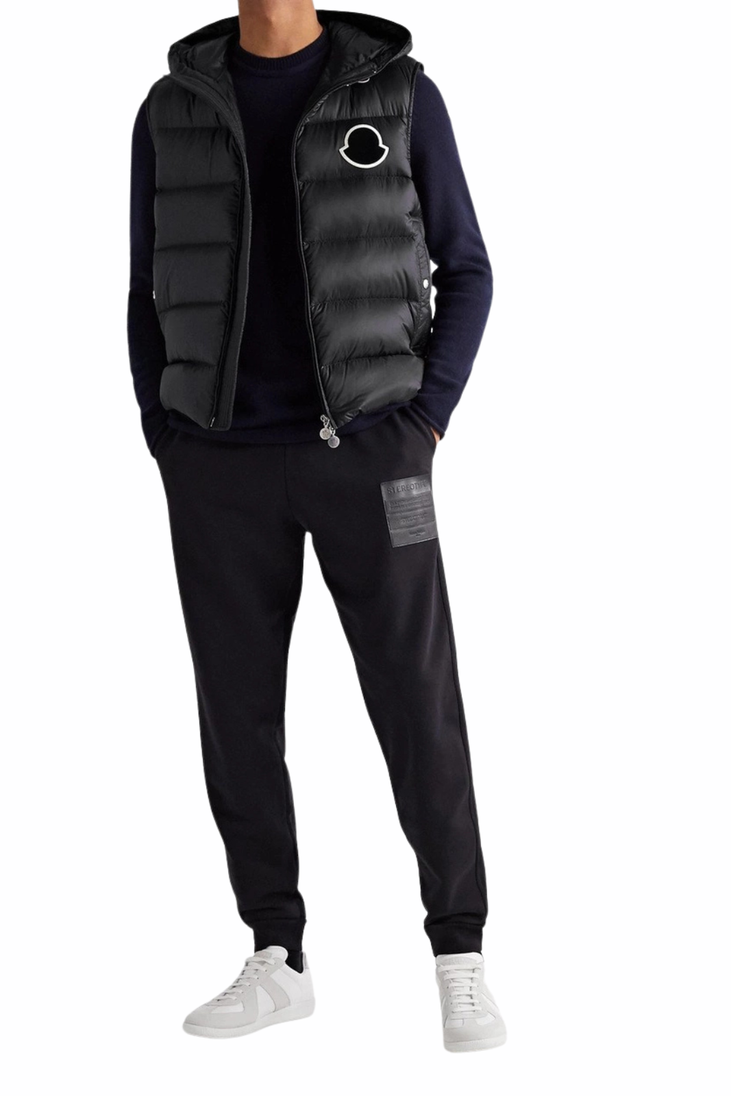 Moncler Vanoise Logo-Appliquéd Down Gilet Black