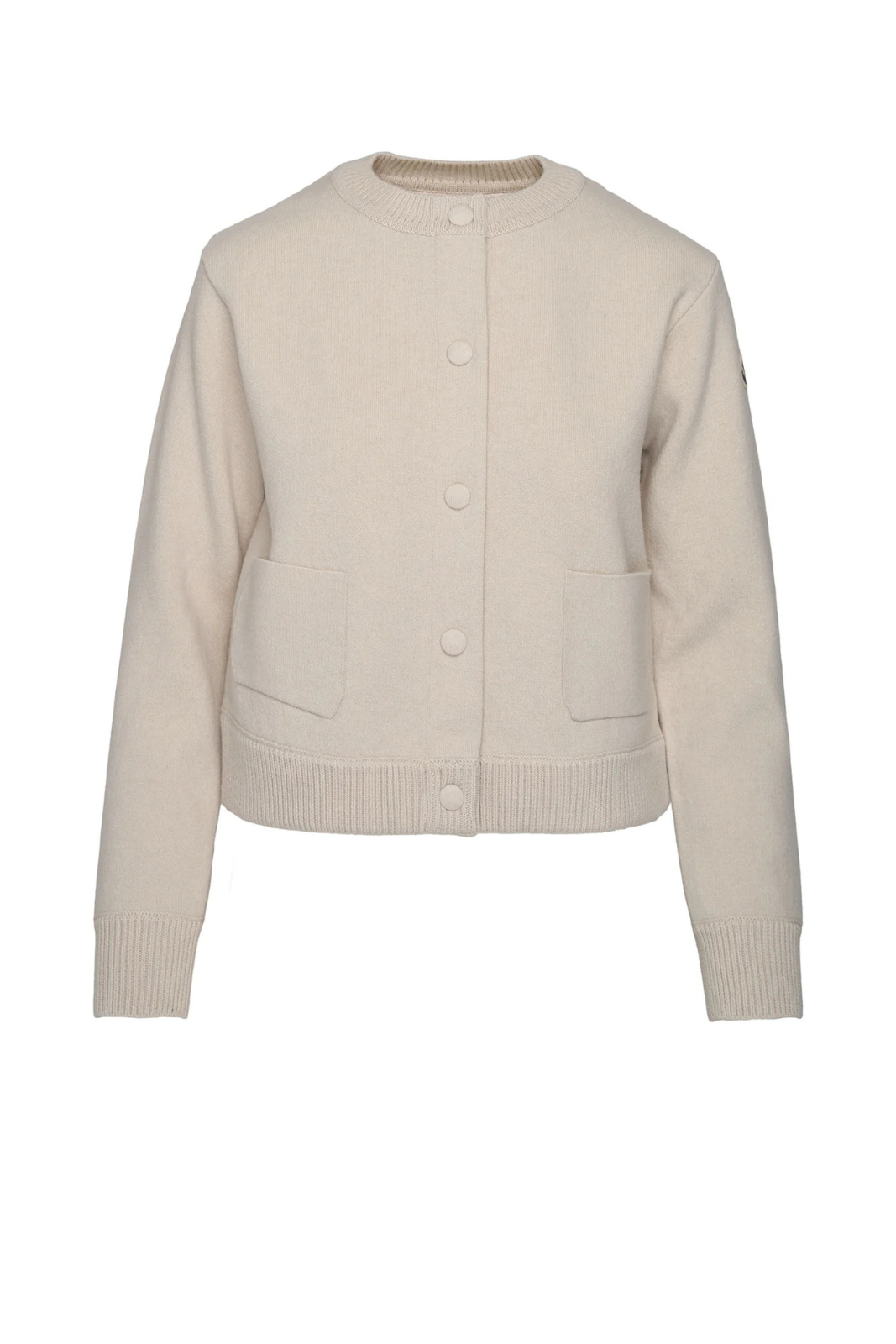Moncler Wool Cardigan Beige for Women