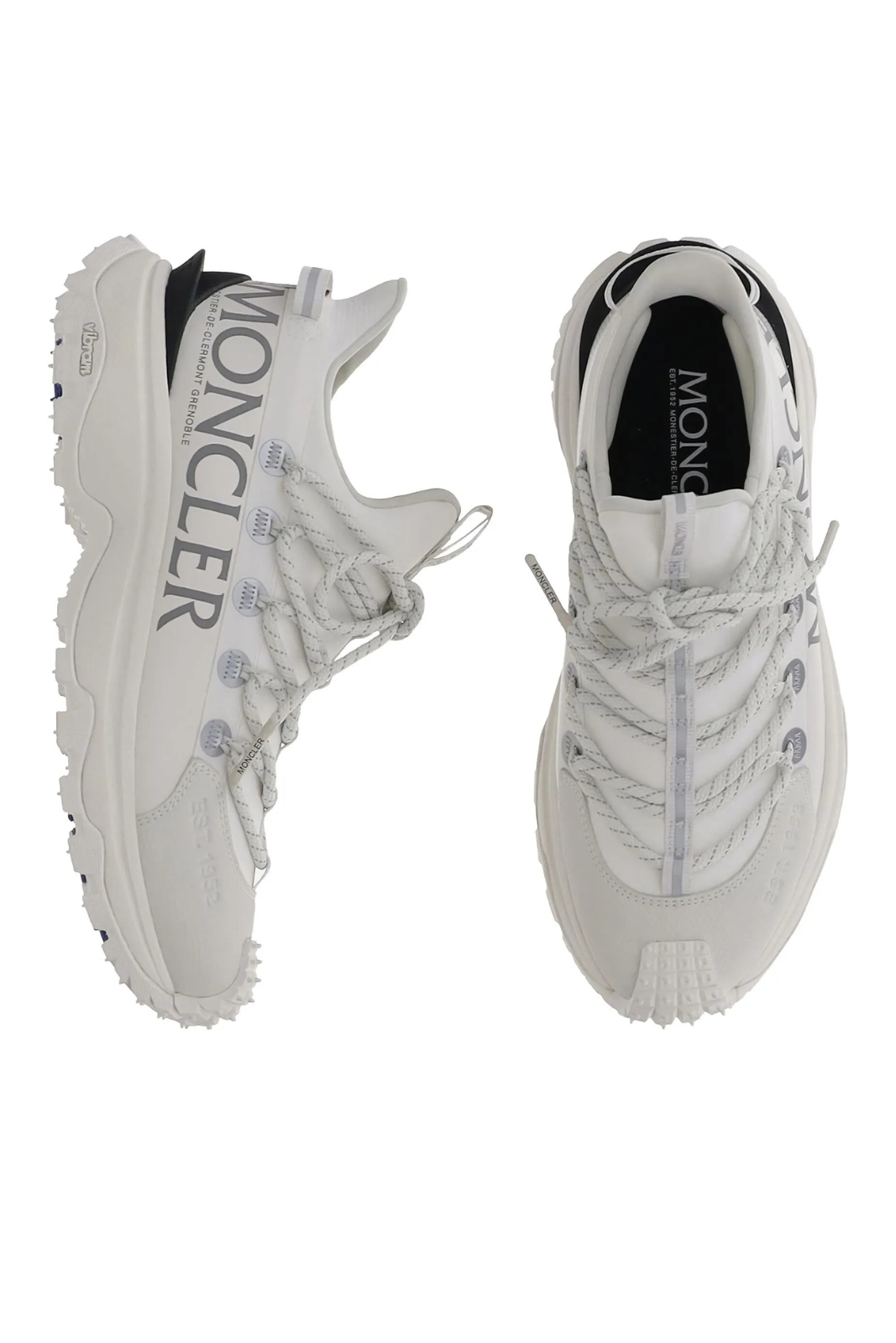 Sneakers femei Moncler Vibram Trailgrip Lite2, alb | Exclusiv la