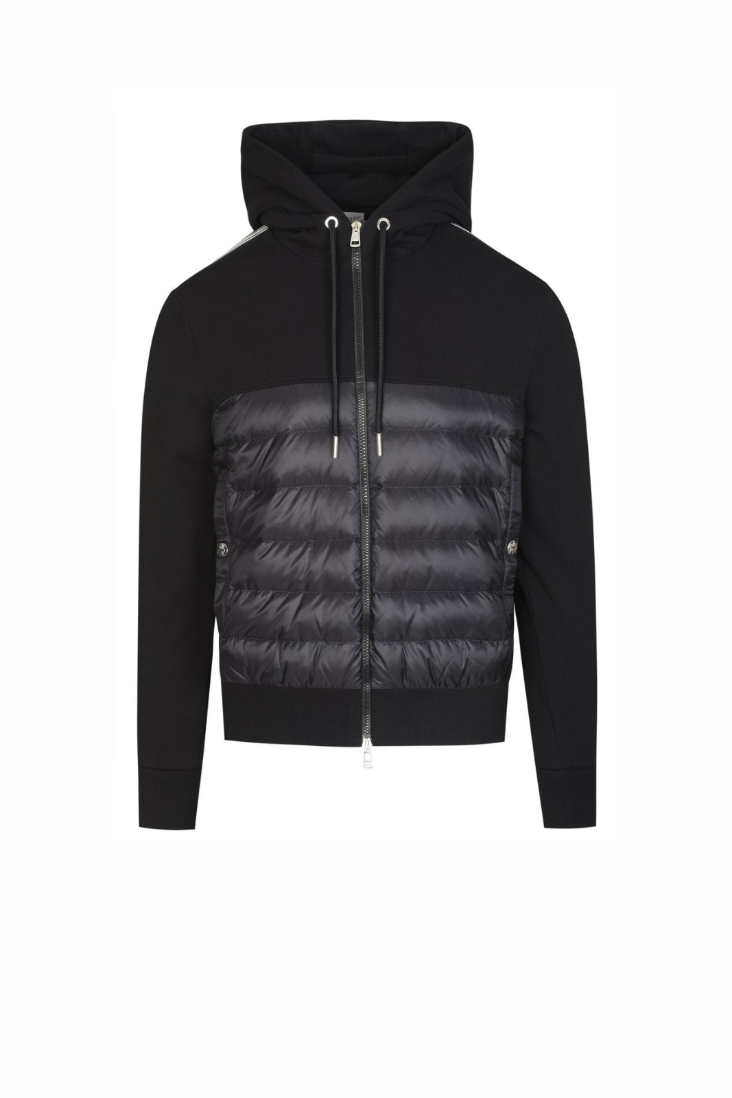 Moncler Zip-Up Track Cardigan Black