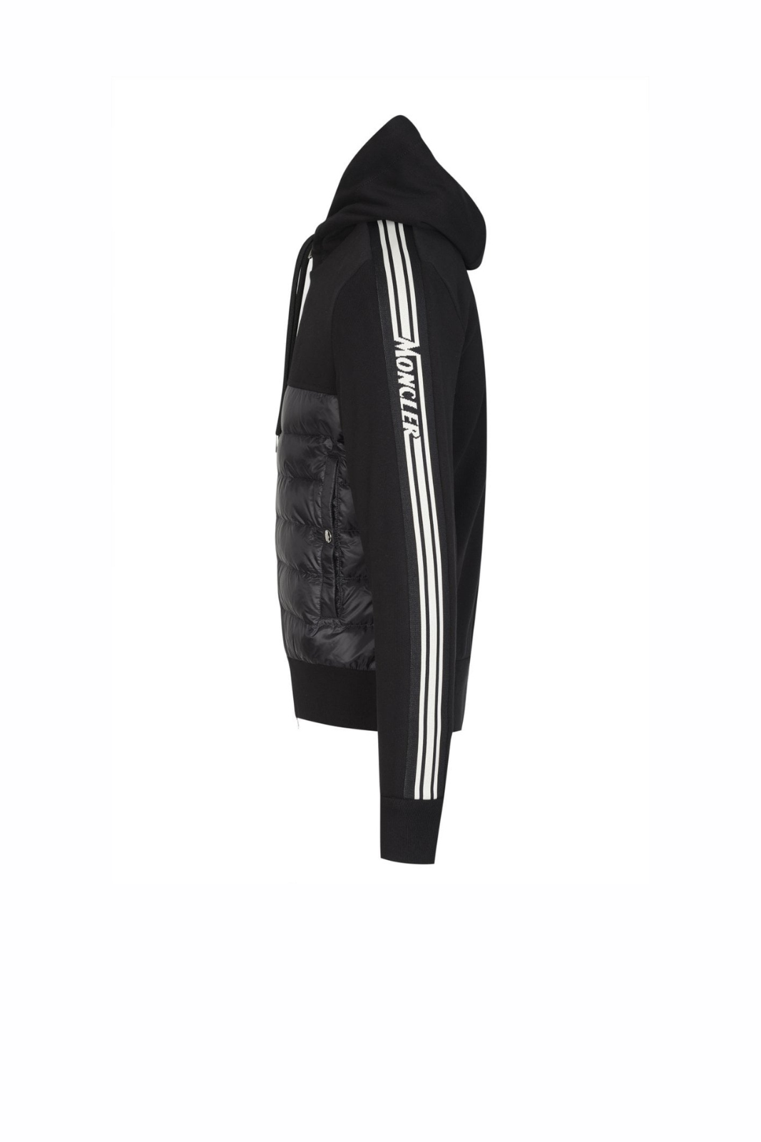 Moncler Zip-Up Track Cardigan Black