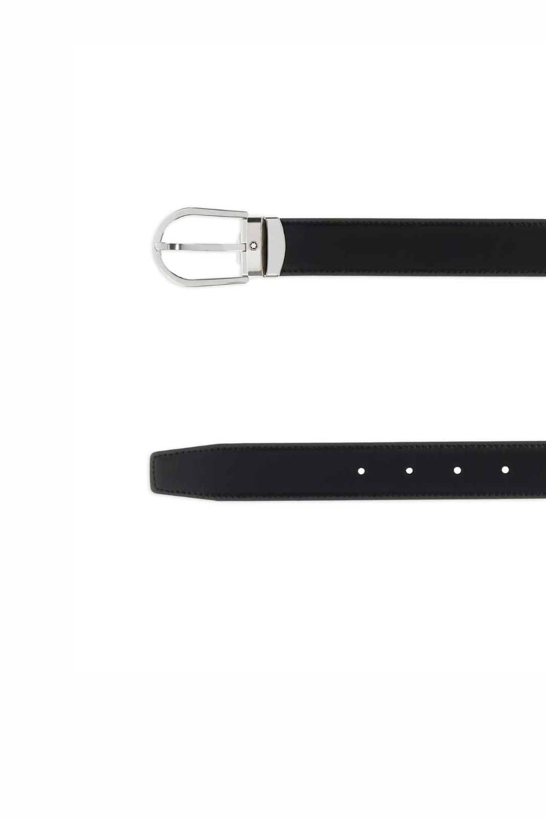 Montblanc Horseshoe Reversible Leather Belt Black Brown