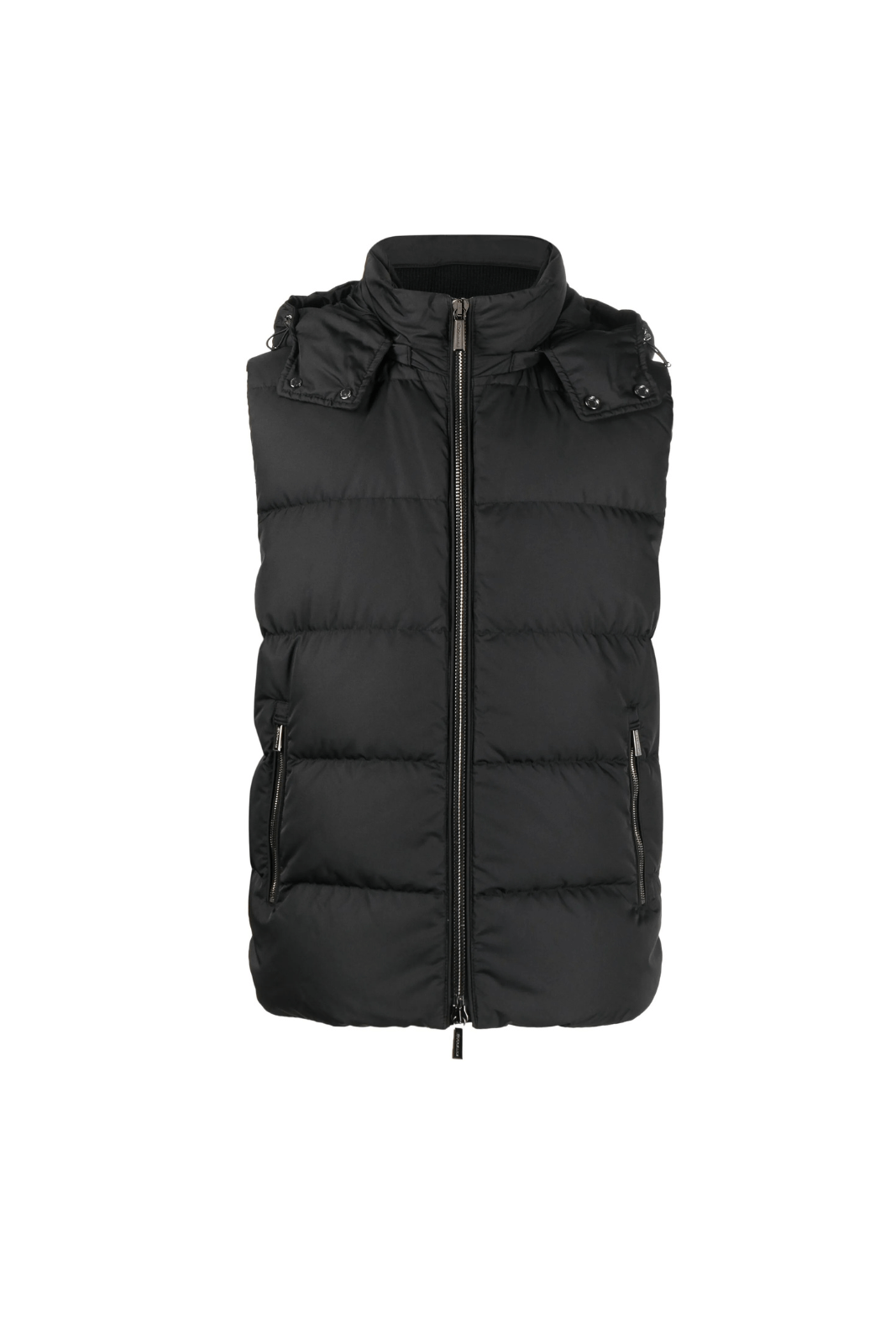 Moorer high-neck padded gilet black