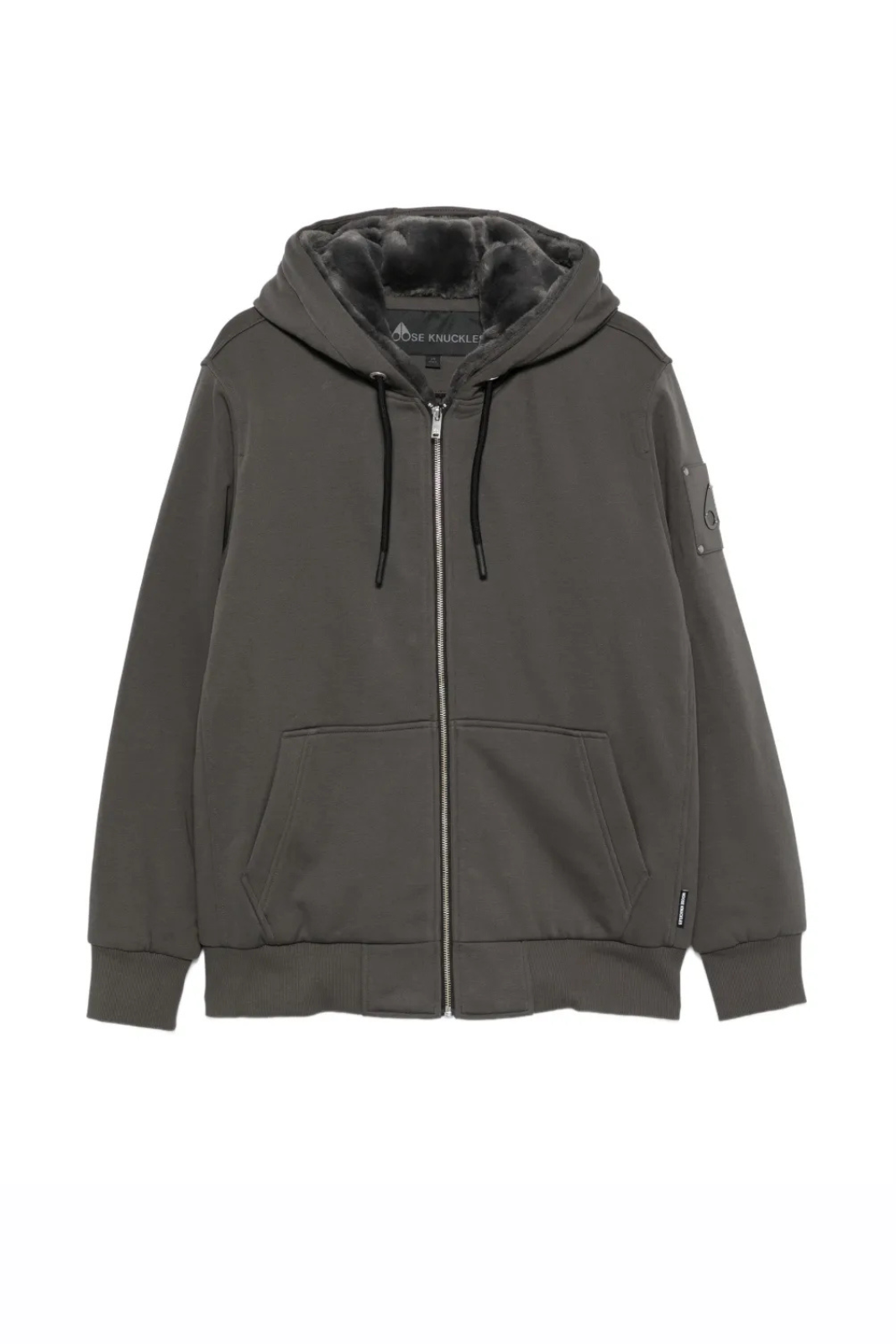 Moose Knuckles Classic Bunny Hoodie Grey