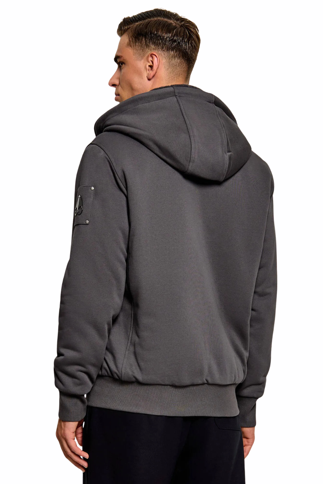 Moose Knuckles Classic Bunny Hoodie Grey