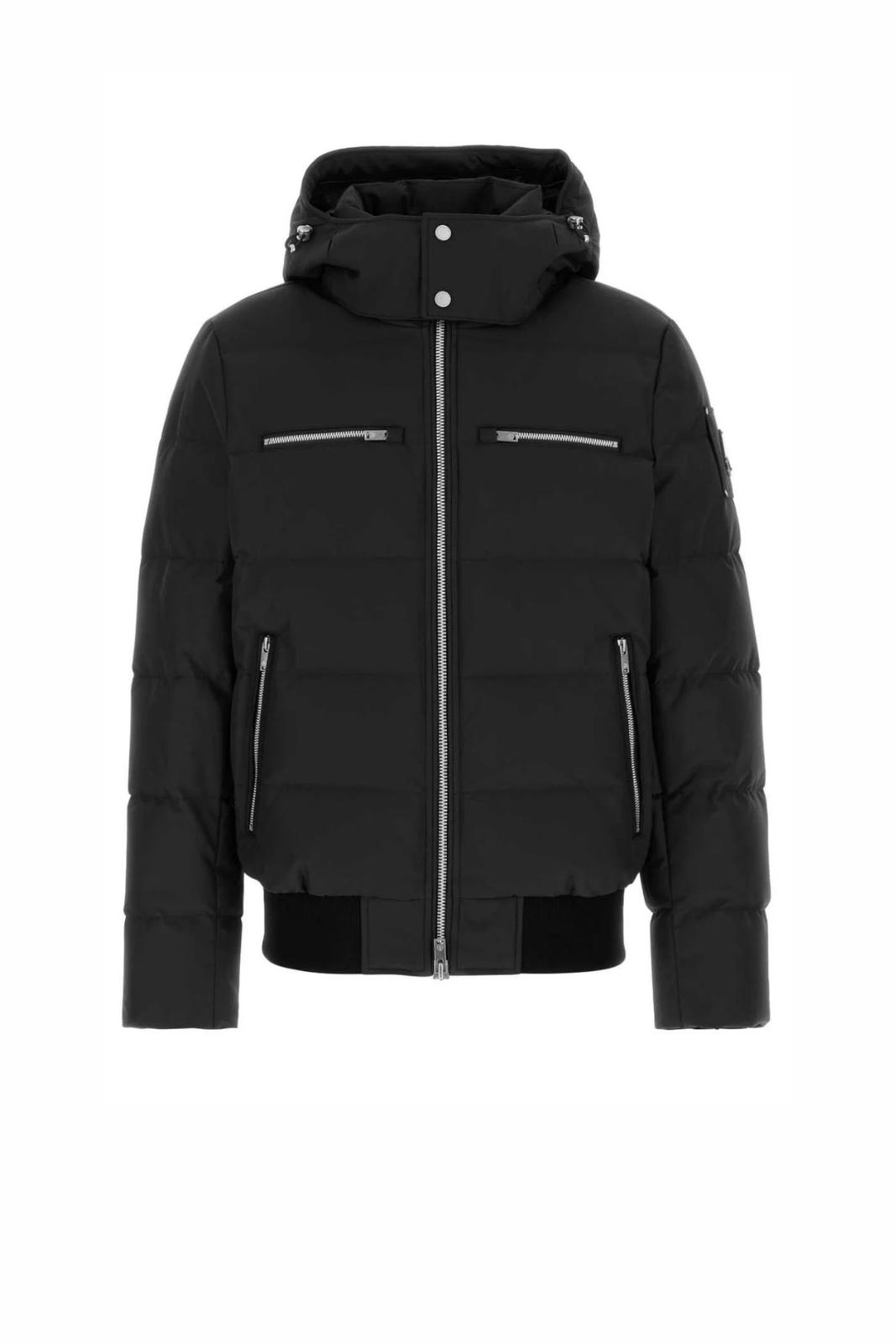 Moose Knuckles Cloud Shearing Bomber Jacket Black