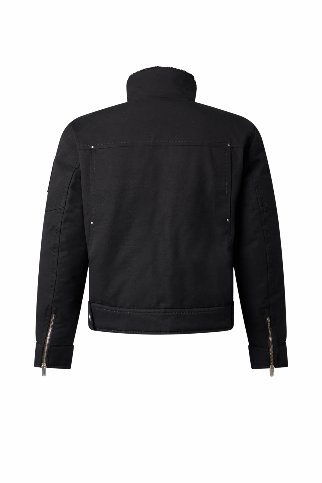 Moose Knuckles Falcon Down Trucker Jacket Black