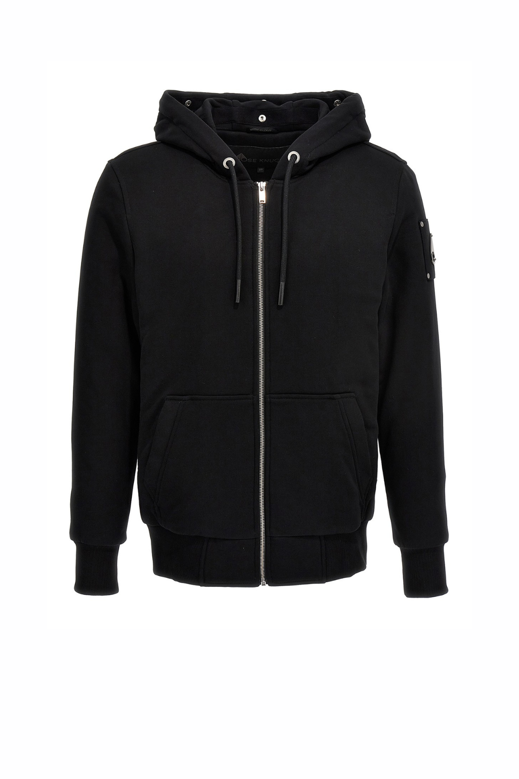 Moose Knuckles classic bunny Black hoodie man