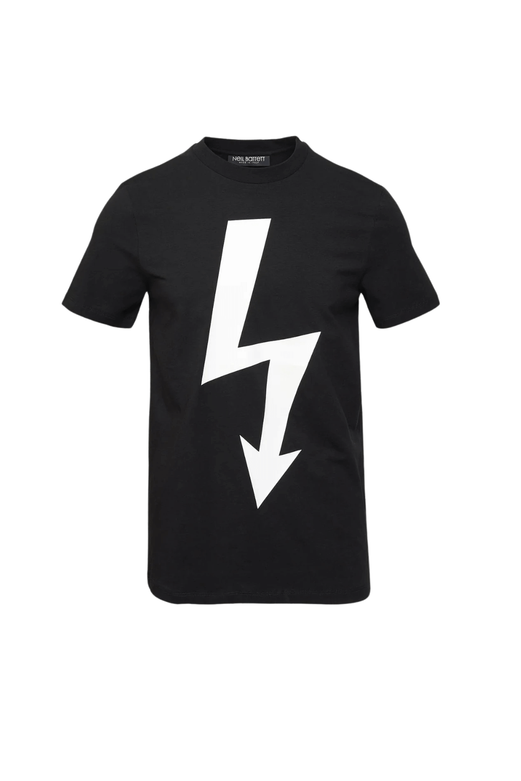 Neil Barrett Logo Arrow Bolt Black White T-Shirt