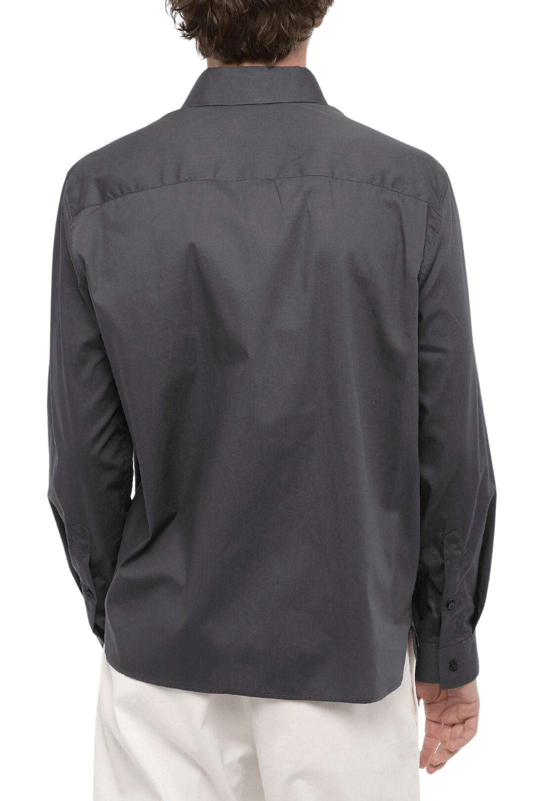 Neil Barrett Loose Fit Fairsle Thunderbold Shirt black grey for men
