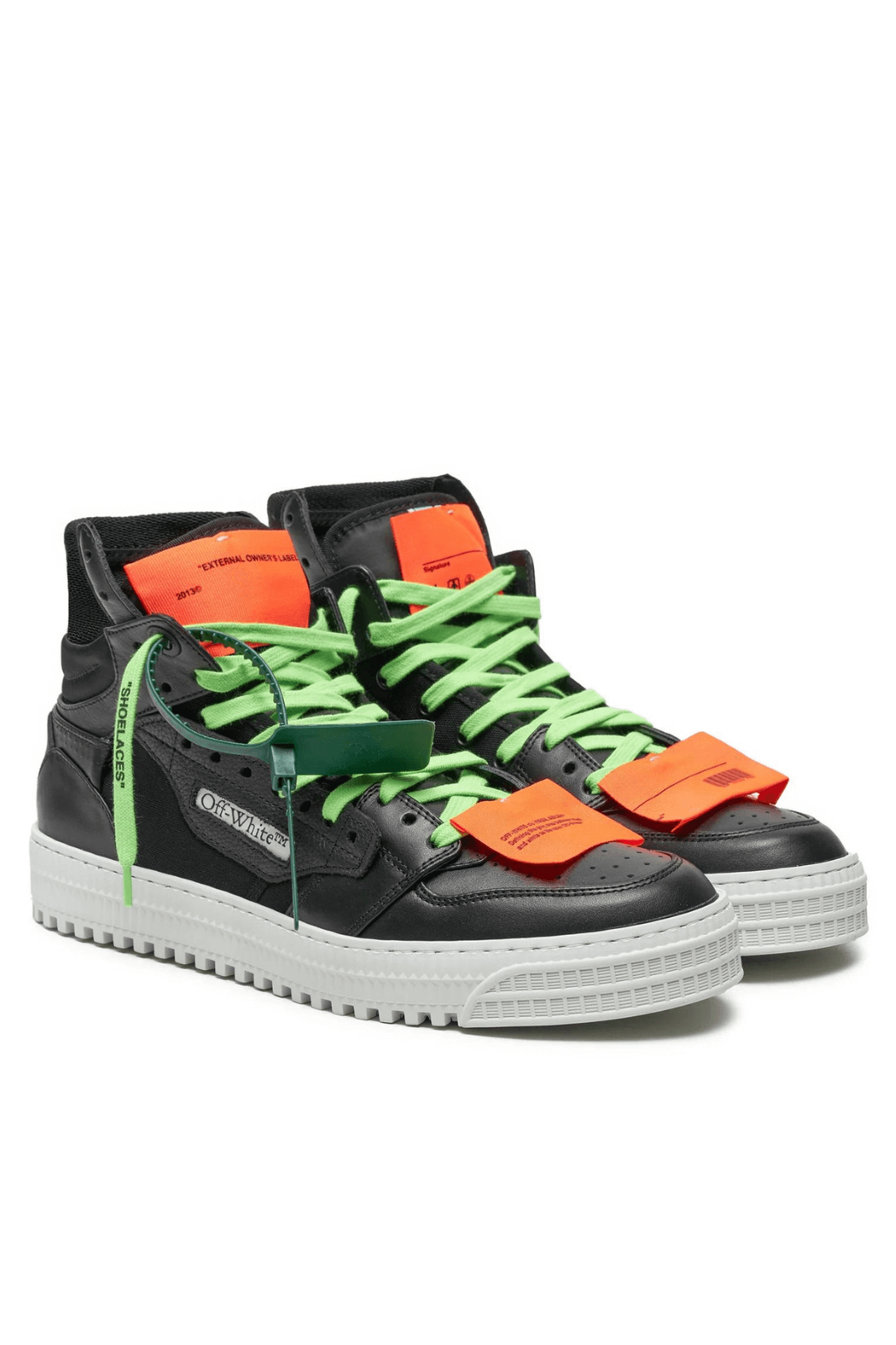 Off-White 3.0 Court low-top sneakers Black Green Orange