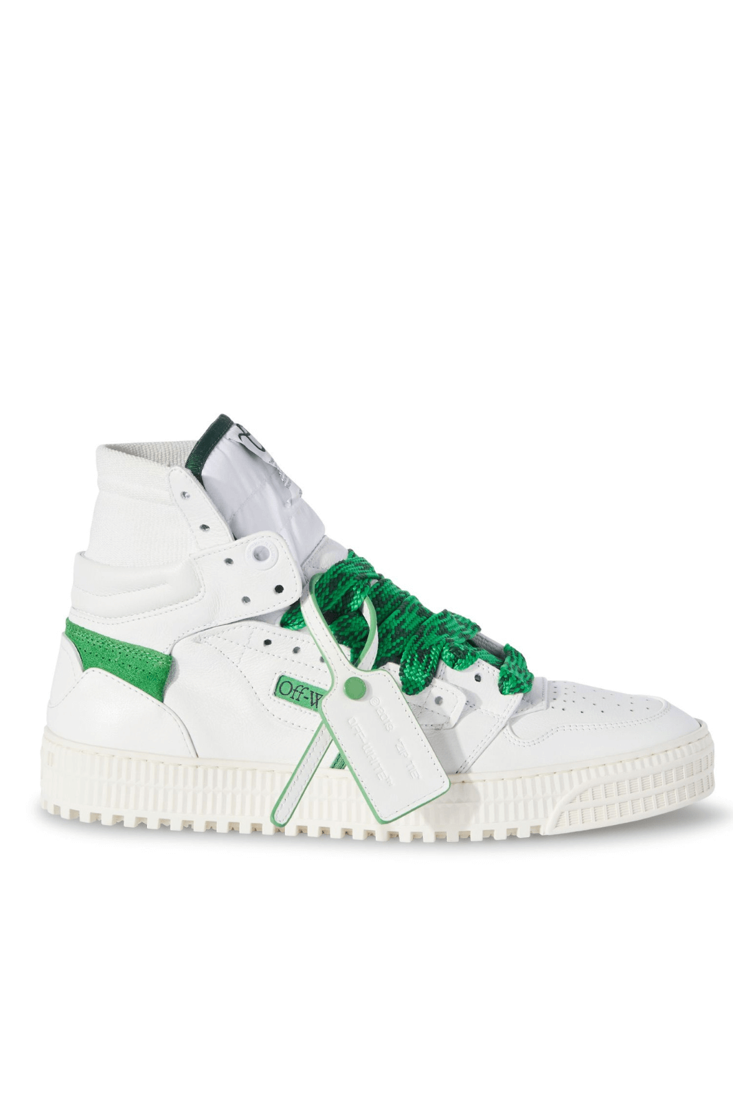 Off-White 3.0 Off Court Leather Sneakers White Green